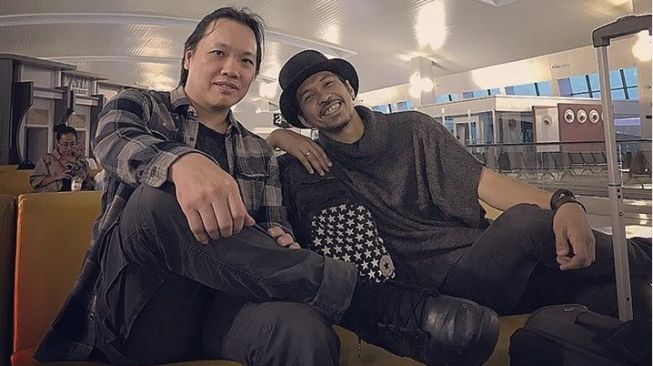 Stephan Santoso bersama Ridho Slank [Instagram]