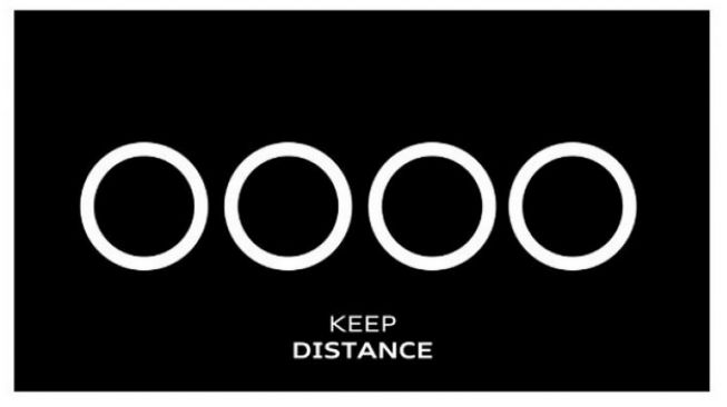 Logo Audi sosialisasikan physical distance [Volkswagen News].