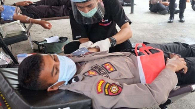 Stok Darah di PMI Menipis, Polda Sumut Gelar Donor Darah
