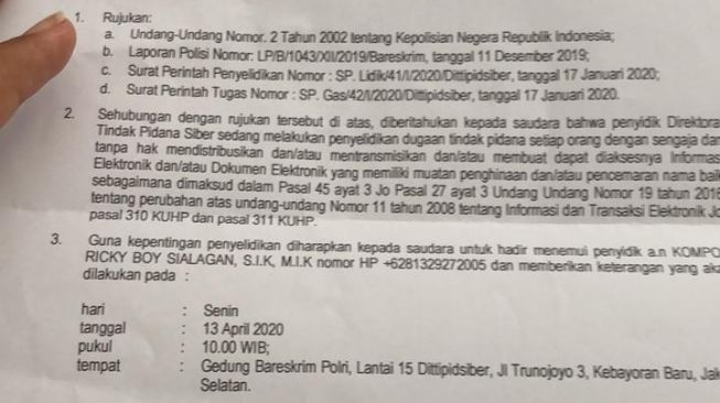 Dipanggil Bareskrim Soal Uu Ite Andi Arief Mangkir Dengan Alasan Corona