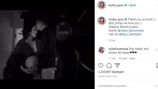 Unggahan Mutia Ayu bersama mendiang Glenn Fredly [Instagram/@mutia_ayuu]