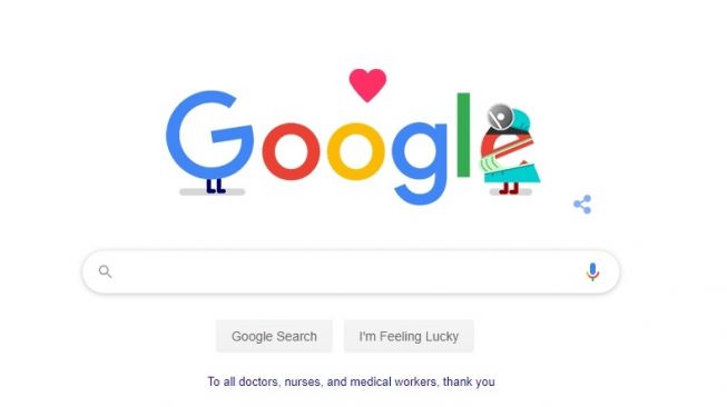 Google Doodle Hari Ini Wujud Terima Kasih ke Tenaga Medis Perangi Covid-19