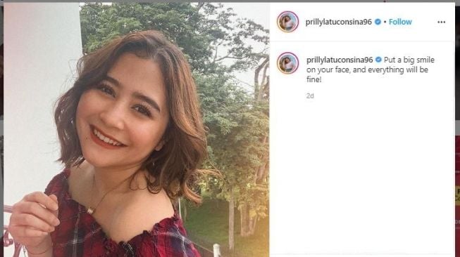 Prilly Latuconsina Selama Karantina di Rumah (instagram.com/prillylatuconsina96)