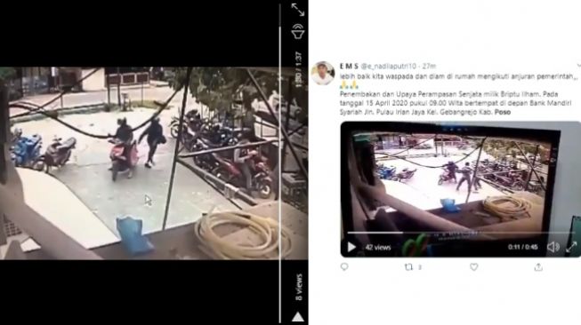 Viral Video Penembakan di Poso, dari CCTV hingga Warga Sekitar