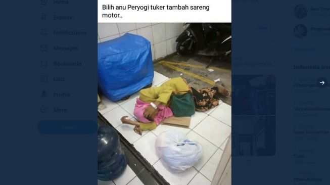 Terlalu! Pria Jepret Ibu Tertidur, Bilang Silakan Ditukar Tambah Motor