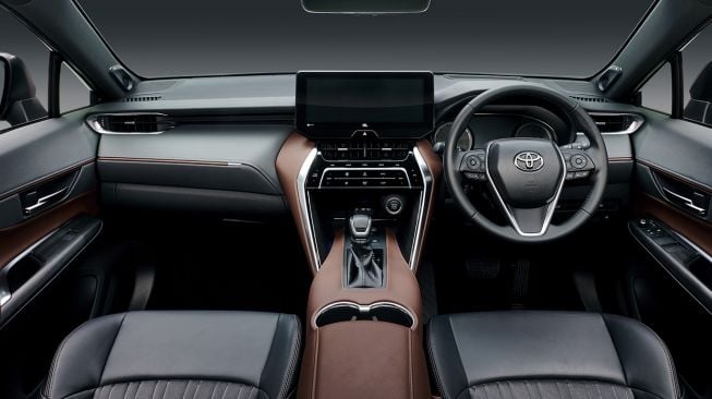 Interior Toyota Harrier baru yang akan diluncurkan pada Juni 2020 di Jepang. [Dok Toyota Motor Corporation] 