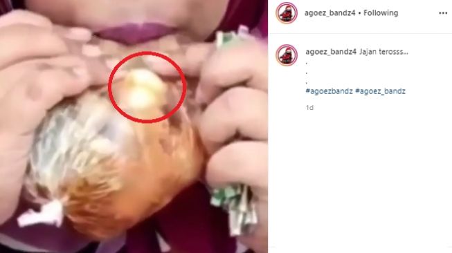 Telur Puyuhnya Kepleset, Review Jajan Cilok ala Kekeyi Ini Berakhir Ngakak. (Instagram/@agoez_bandz4)