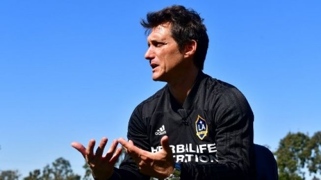 Pelatih LA Galaxy Guillermo Barros Schelotto. Frederic J. BROWN / AFP