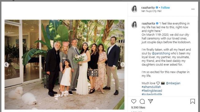 Rahma Azhari dalam Balutan Gaun Pengantin (instagram.com/raazharita)