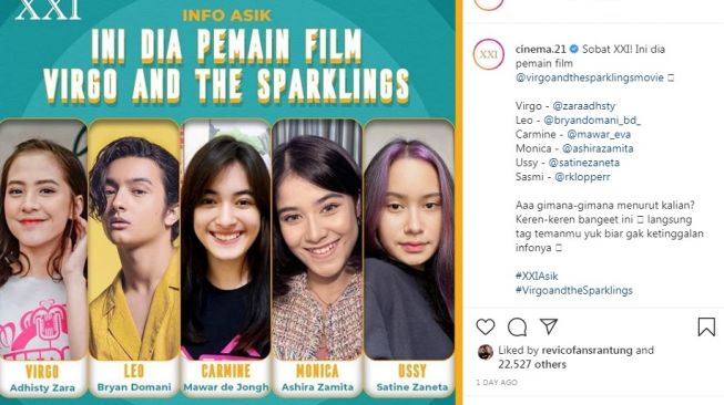 Para pemain Virgo and The Sparklings [Instagram/@cinema.21]