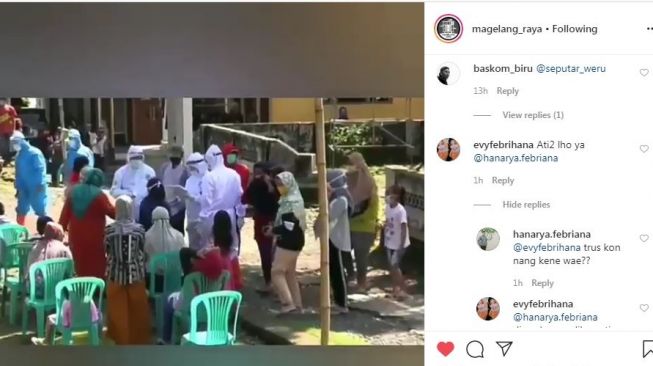 Viral Video Satu Kampung Rapid Test Setelah Seorang Warga Positif Corona