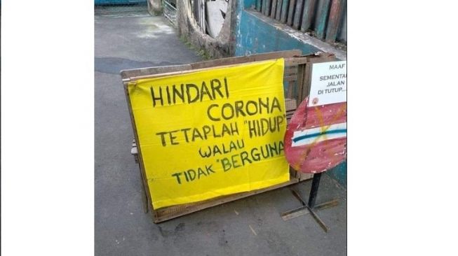 Jangan sakit hati kalau masuk kawasan sini (Facebook-Agus Putu Pranayoga)