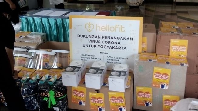 Hellofit donasi ke RSUP Dr Sardjito Yogyakarta. (Dok. Hellofit)