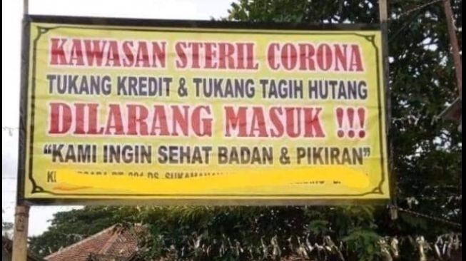 Yang merasa dihutangi, jangan masuk daerah ini dulu (Facebook-Agus Putu Pranayoga)