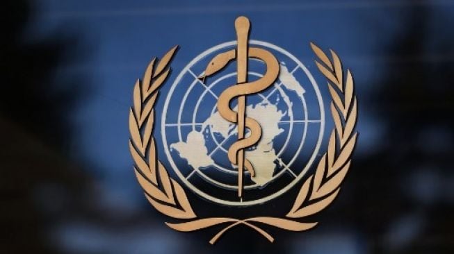 Logo Organisasi Kesehatan Dunia, WHO. [AFP]