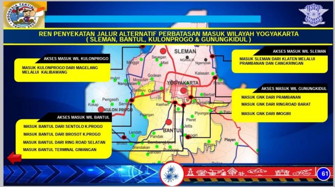 Polisi Akan Lakukan Pemeriksaan di Jalur Perbatasan Jogja, Ini Rinciannya