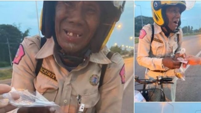Kena PHK, Kakek Ini Naik Sepeda Berhari-Hari Demi Pulang Ke Kampung Halaman