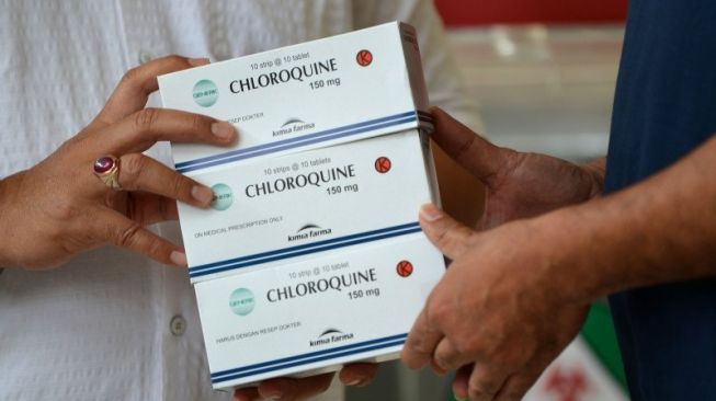 Obat Chloroquine . (ANTARA/ADITYA PRADANA PUTRA) 