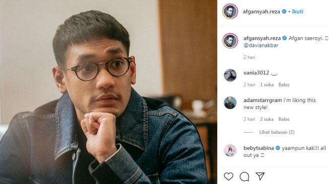 Afgan Syahreza memamerkan rambut barunya yang terinspirasi dari karakter Park Saeroyi yang diperankan Park Seo Joon dalam drama Korea, Itaewon Class. [Instagram/@afgansyah.reza]