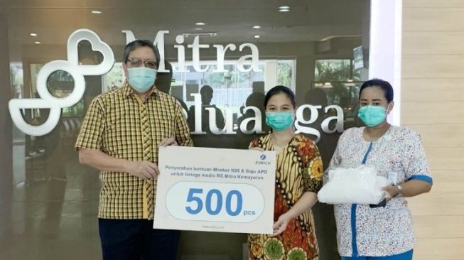 Zurich Indonesia Donasi Masker N95 dan APD untuk RS Mitra Kemayoran