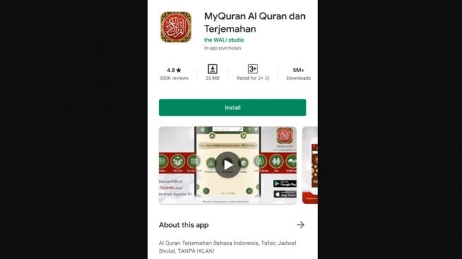 MyQuran Al Quran dan Terjemahan. [Google Play Store]