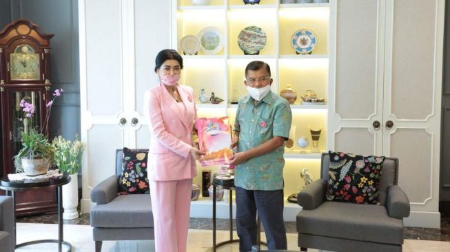 Bahas Hasil Temuan Tentang Covid-19, Presiden WOCPM Bertemu Jusuf Kalla