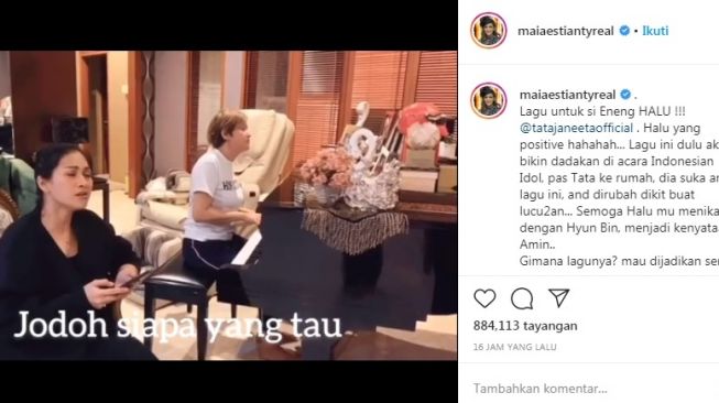 Unggahan Maia Estianty [Instagram/@maiaestiantyreal]