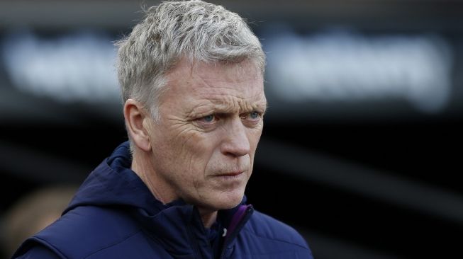 Manajer West Ham United, David Moyes. [Ian KINGTON / AFP]