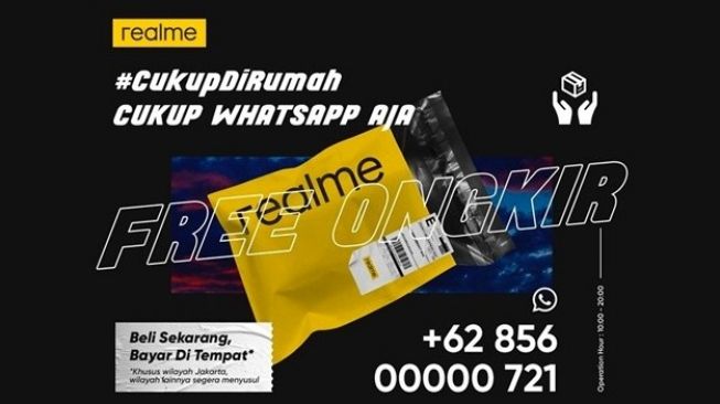 #CukupDiRumah, Cukup Whatsapp Aja. (Dok : realme)