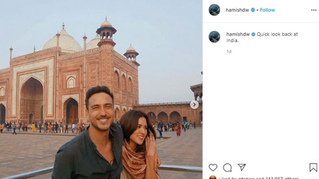 Unggah Foto Liburan Lama di India Bareng Raisa, Hamish Daud Banjir Pujian. (Instagram/@hamishdw)