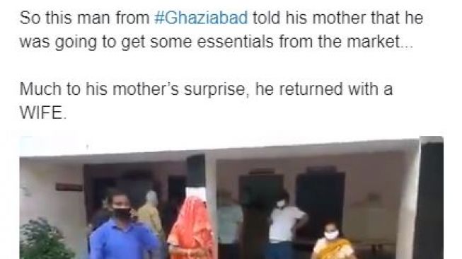 Pria India Pamit Pergi Belanja saat Lockdown, Pulang Malah Bawa Pengantin