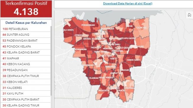 Hingga 30 April, 4138 Orang Positif Corona di DKI, 381 Meninggal