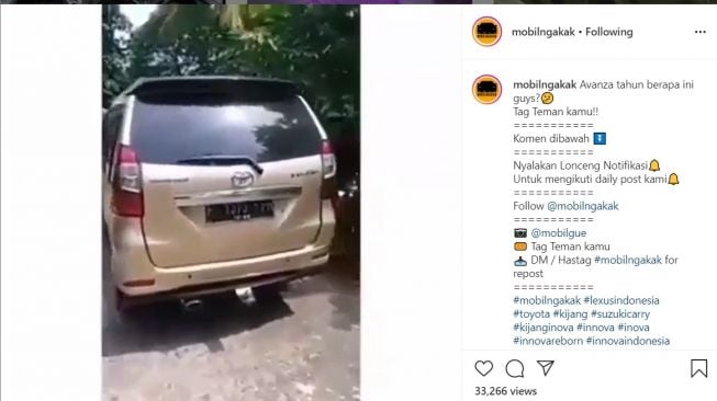 Toyota Avanza tanpa moncong depan (Instagram-mobilngakak)
