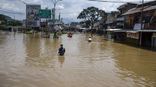 Banjir Bandung Barat. (Antara)