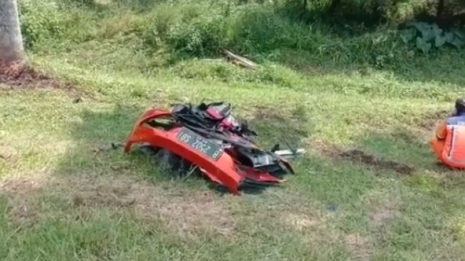 Kecelakaan mobil McLaren. (Instagram/@b_channel_indonesia)