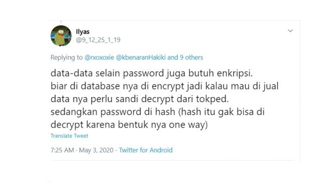 Cuitan warganet soal pembajakan data pelanggan Tokopedia. [Twitter]