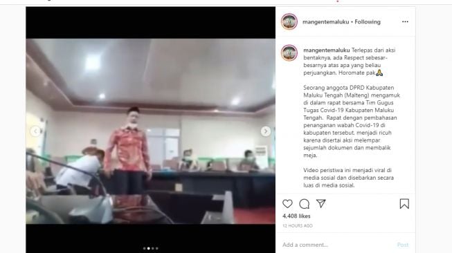 Viral Video Kemarahan Anggota DPRD Banting Meja Saat Rapat