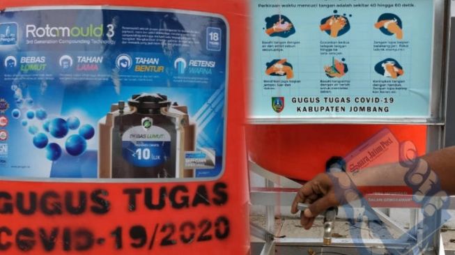 Miris! Tandon Air Gugus Tugas Covid-19 Jombang Seharga Miliaran Kering