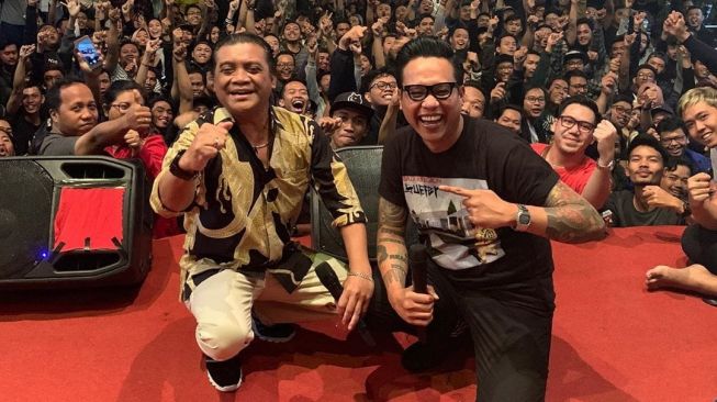 Didi Kempot dan Gofar Hilman. [dokumentasi Gofar Hilman]
