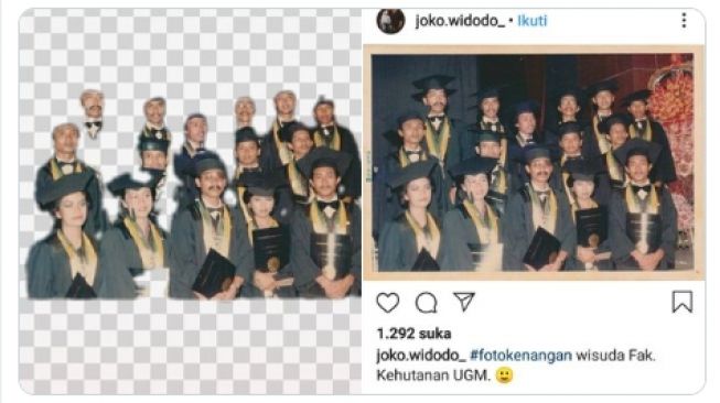 Foto Wisuda Jokowi Disoal Gegara Beda Sebulan, Langsung Dijawab Menohok