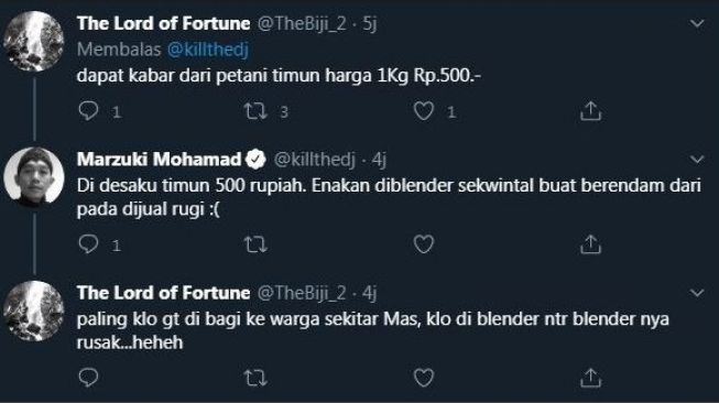 Kill the DJ Bahas Hasil Panen Tani, Netizen: Harga Timun Sekilo 500 Rupiah