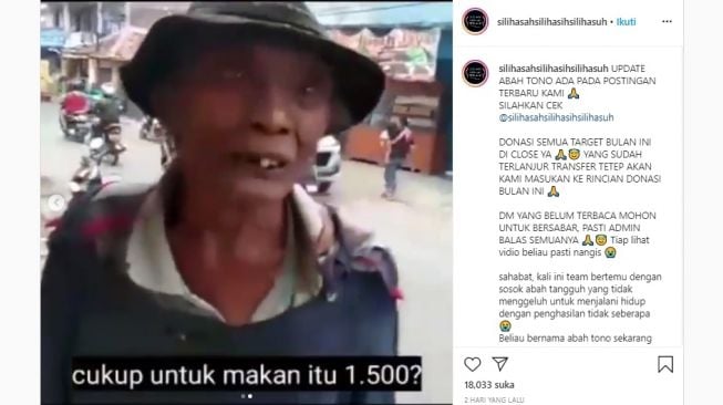 Kisah kakek penjual beras bekas. [Instagram]