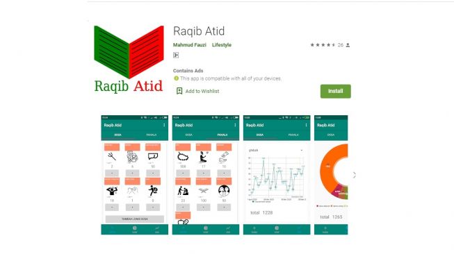 Aplikasi Raqib Atid, Catatkan Dosa dan Pahala Bikin Geger Warganet