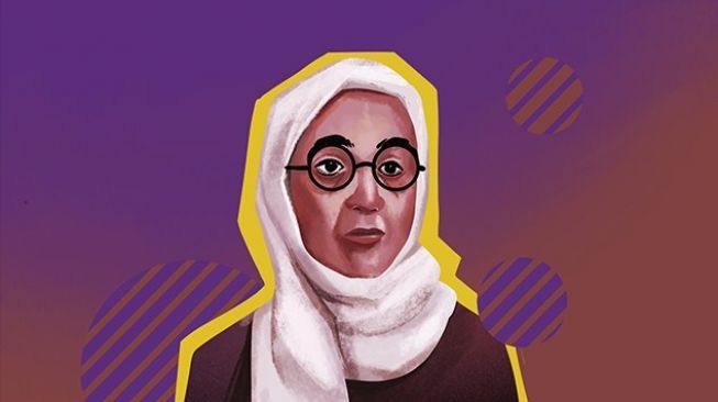 Ilustrasi Rasuna Said. Perempuan asal Minangkabau ini merupakan Pahlawan Nasional Indonesia. [Dok. BBC]