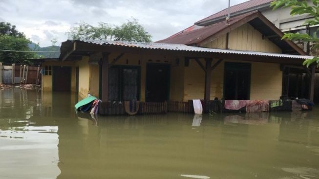 Dua Hari Hujan Deras Guyur Aceh Besar, 1.193 Rumah Warga Terendam Banjir