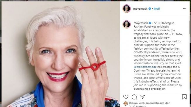 Fakta Maye Musk, Model Senior Sekaligus Ibu Elon Musk