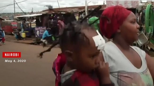 Gaya rambut virus corona di Kenya (YouTube/Time)