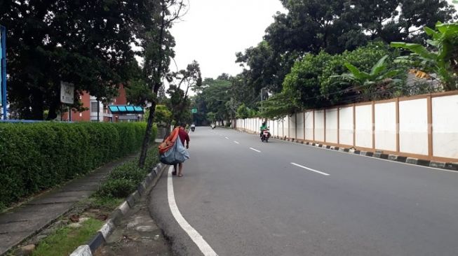 Lokasi wanita disiram air keras oleh mantan suaminya di Kalibata, Jakarta Selatan. (Suara.com/Bagaskara).