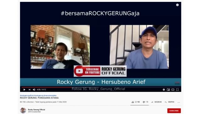 Rocky Gerung mengomentari para menteri yang menyerang Anies Baswedan (Screenshot Youtube Rocky Gerung Official)