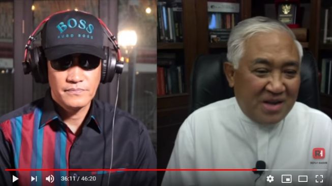 Din Syamsuddin revealed his conversation about the mafia with Jokowi (Youtube).